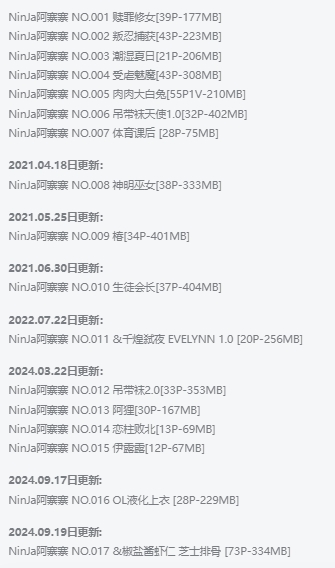 ninja阿寨寨作品