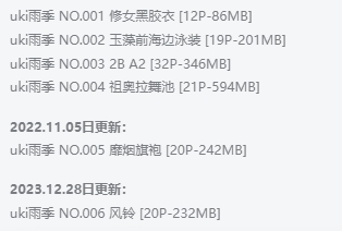 uki雨季作品全集：迷人的二次元Coser与她的魅力作品插图1