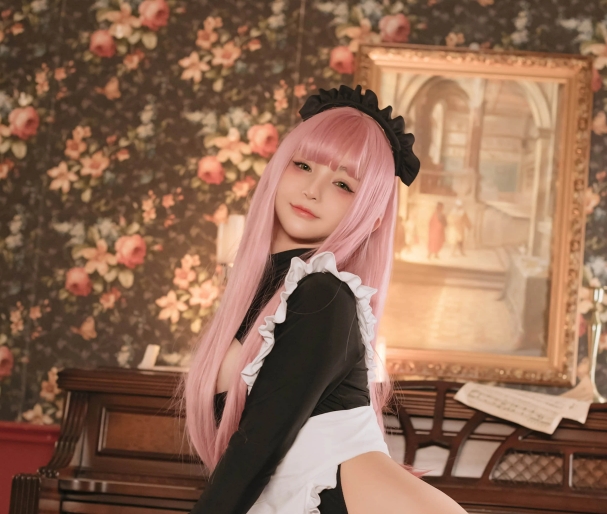 桜井宁宁的《复古女仆》：甜美与优雅的完美交织插图3