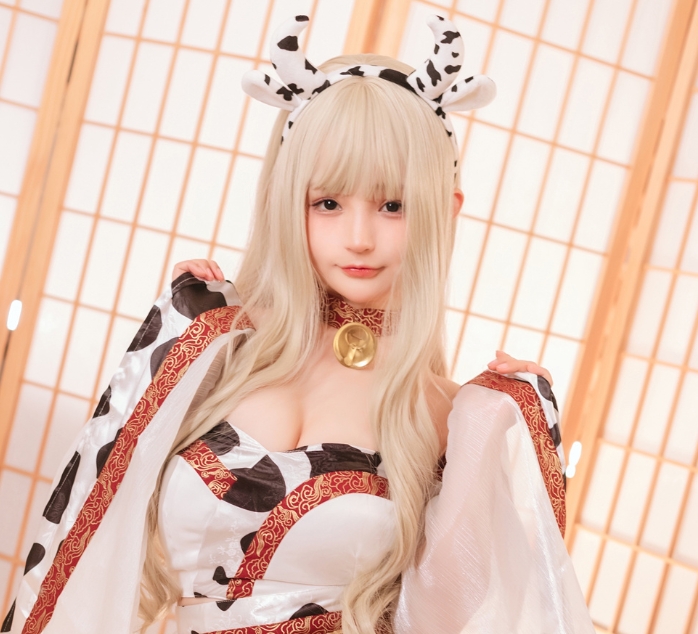 桜井宁宁的“牛牛子和服”——别具一格的萌态魅力插图4