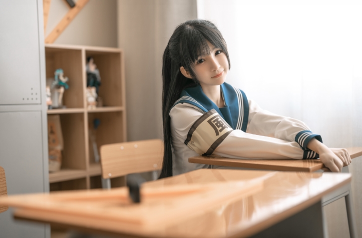 桜井宁宁的“风纪委员”cosplay:一场校园风的甜美诱惑插图3 桜井宁宁的“风纪委员”cosplay:一场校园风的甜美诱惑插图3