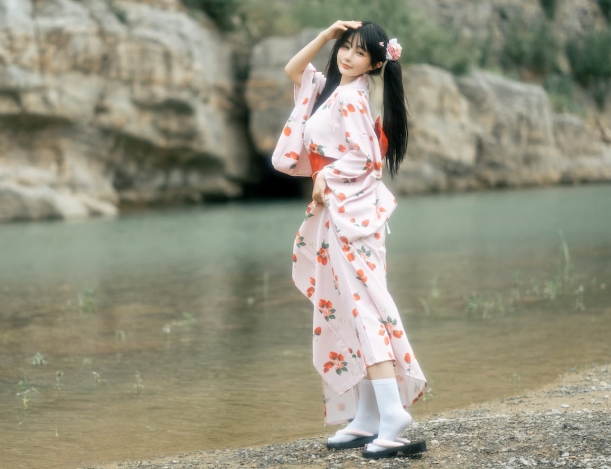 桜井宁宁展现浴衣魅力，清新自然的夏日风情插图4