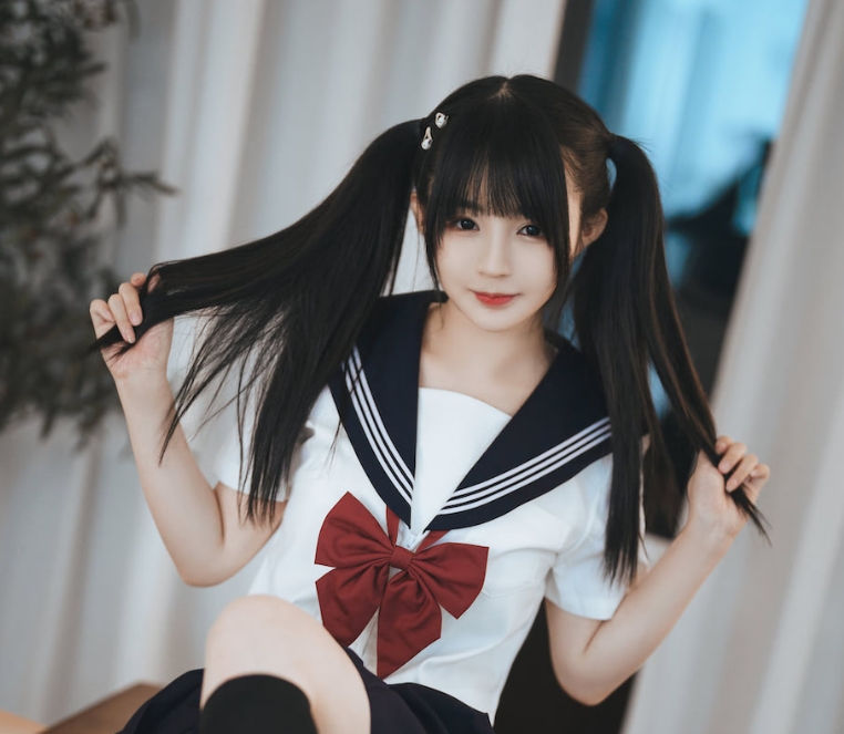 桜井宁宁 双马尾JK——一份清新脱俗的校园少女风情