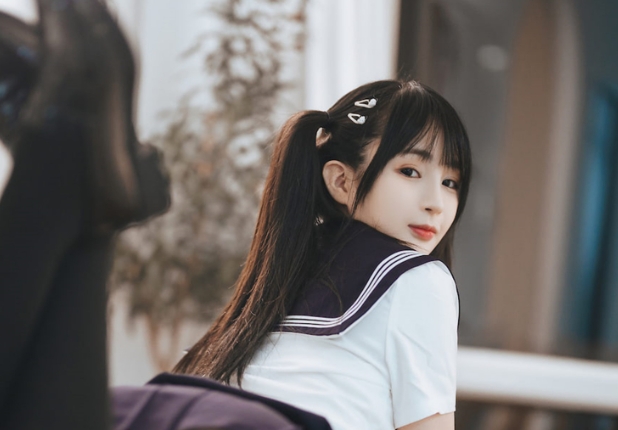 桜井宁宁 双马尾JK——一份清新脱俗的校园少女风情插图4