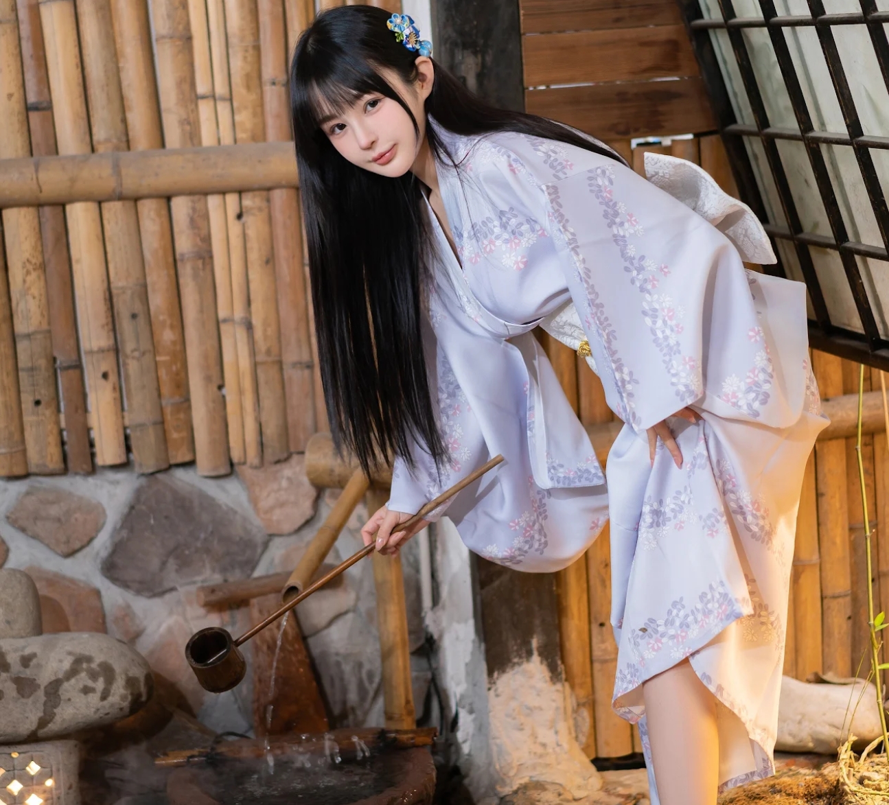 桜井宁宁的《和服浴衣》作品——柔美与传统的交织插图4