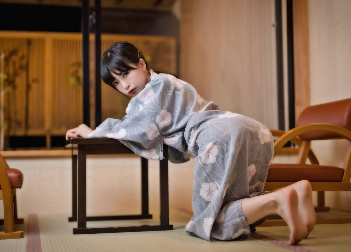 水淼aqua的《温泉和服》：日式温柔的氛围感炸裂了！插图3