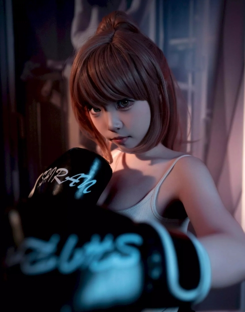 Bangni邦尼写真合集下载：拳击手、幽灵娘与鲨鱼妹高质量Cos作品赏析插图1