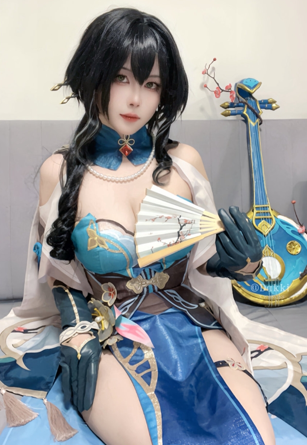 Dakki伊写真合集下载:崩坏阮梅与原神甘雨高颜值Cosplay精彩呈现插图1 Dakki伊写真合集下载:崩坏阮梅与原神甘雨高颜值Cosplay精彩呈现插图1