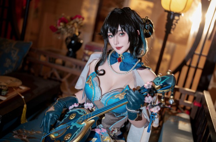 星澜是澜澜叫澜妹呀《崩坏:星穹铁道 阮梅》作品介绍:暖色灯影里的优雅知性气质插图1 星澜是澜澜叫澜妹呀《崩坏:星穹铁道 阮梅》作品介绍:暖色灯影里的优雅知性气质插图1